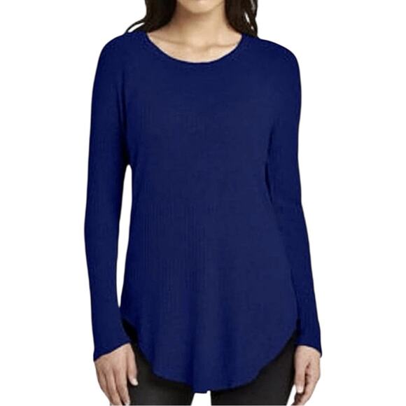 Chaser Ladies’ Long Sleeve Thermal Pullover Top Extra Large XL Sapphire Blue Top - Picture 1 of 13